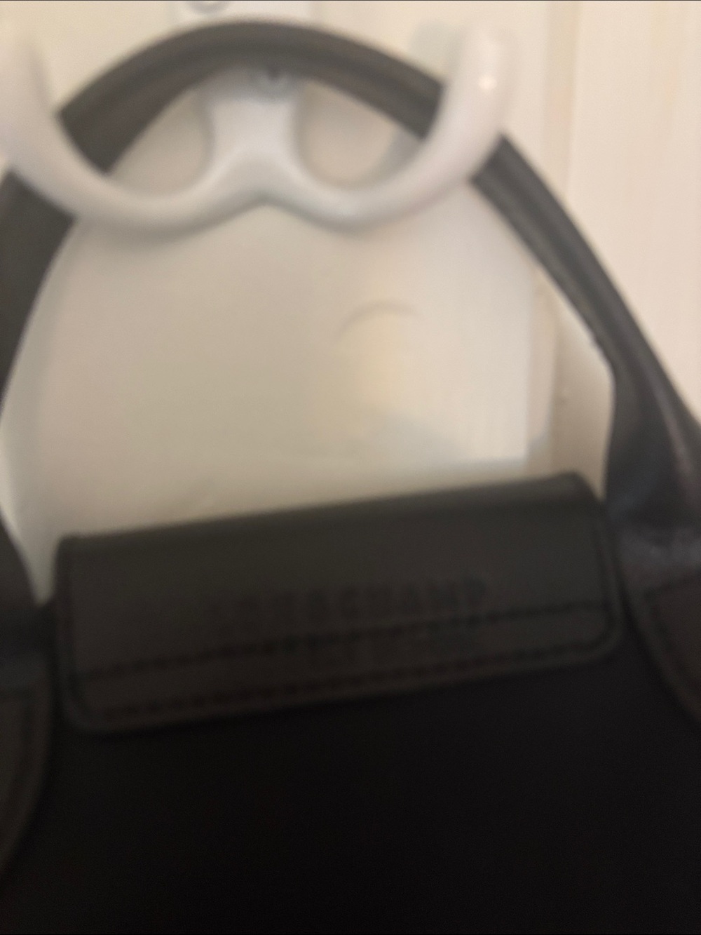 Longchamp Pliage Black Top-Handle Crossbody Bag - Picture 8 of 10